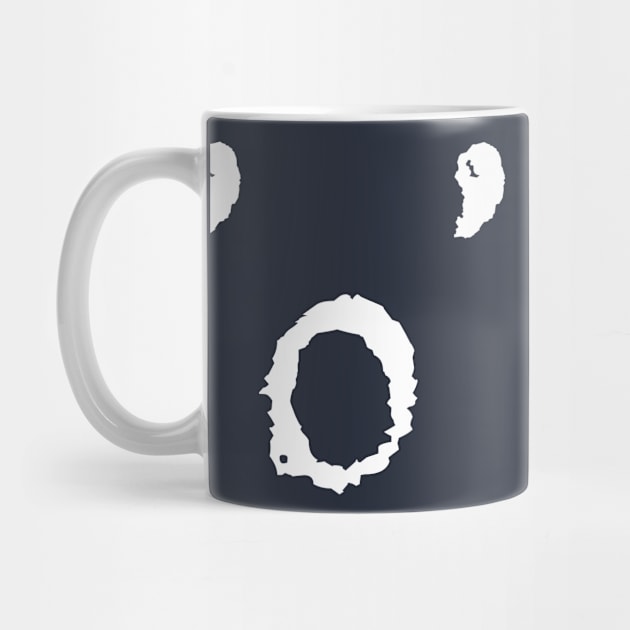 'o' LETTER DESIGN TEXT WHITE GRAPHIC by NYWA-ART-PROJECT
